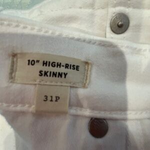 Madewell White High Rise Jeans